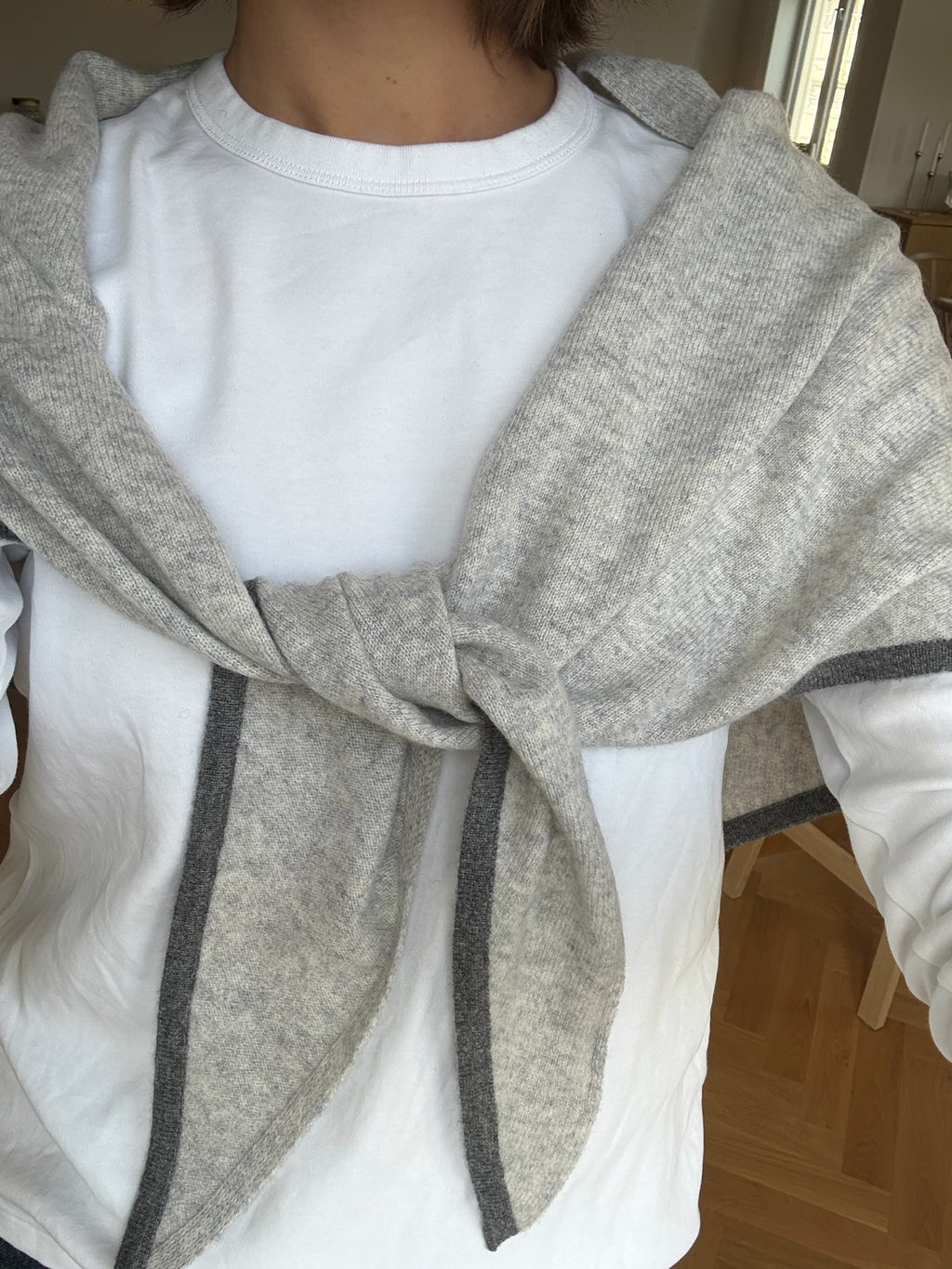 Stort cashmere skjerf