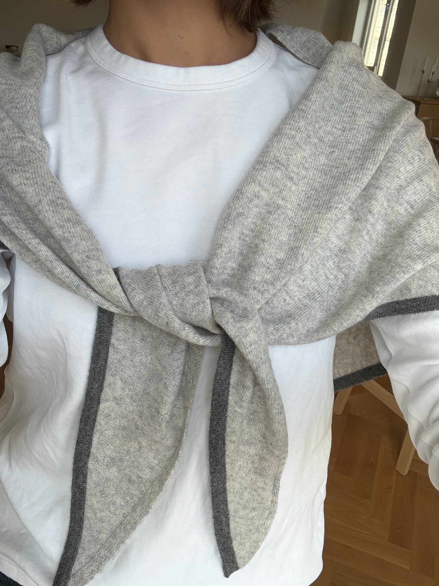 Stort cashmere skjerf