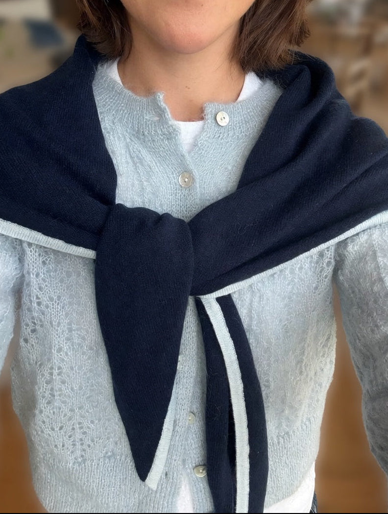 Stort cashmere skjerf