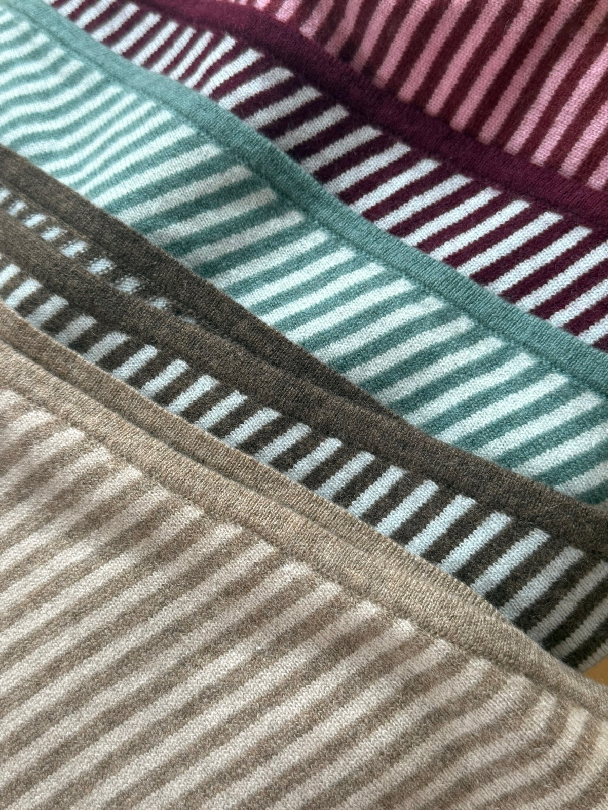 Stripete cashmere skjerf