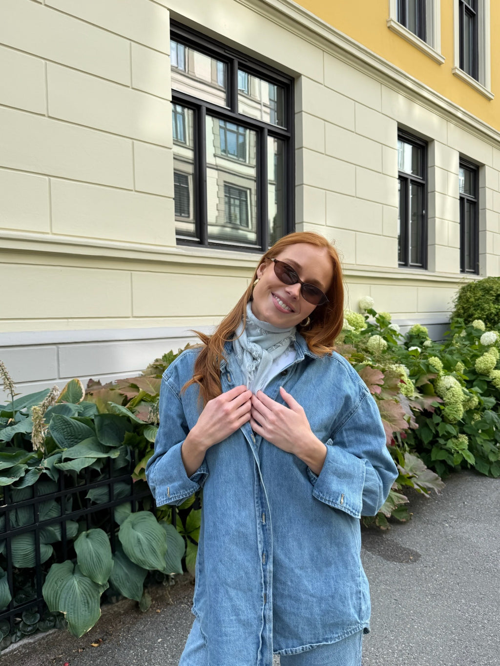 Frynsete cashmere skjerf