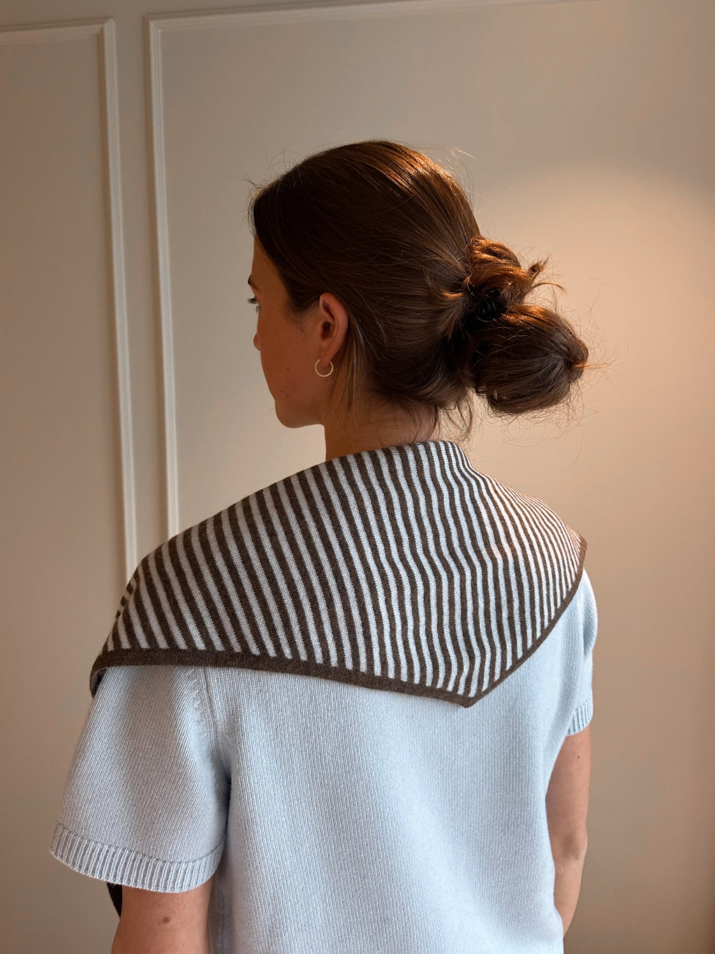 Stripete cashmere skjerf