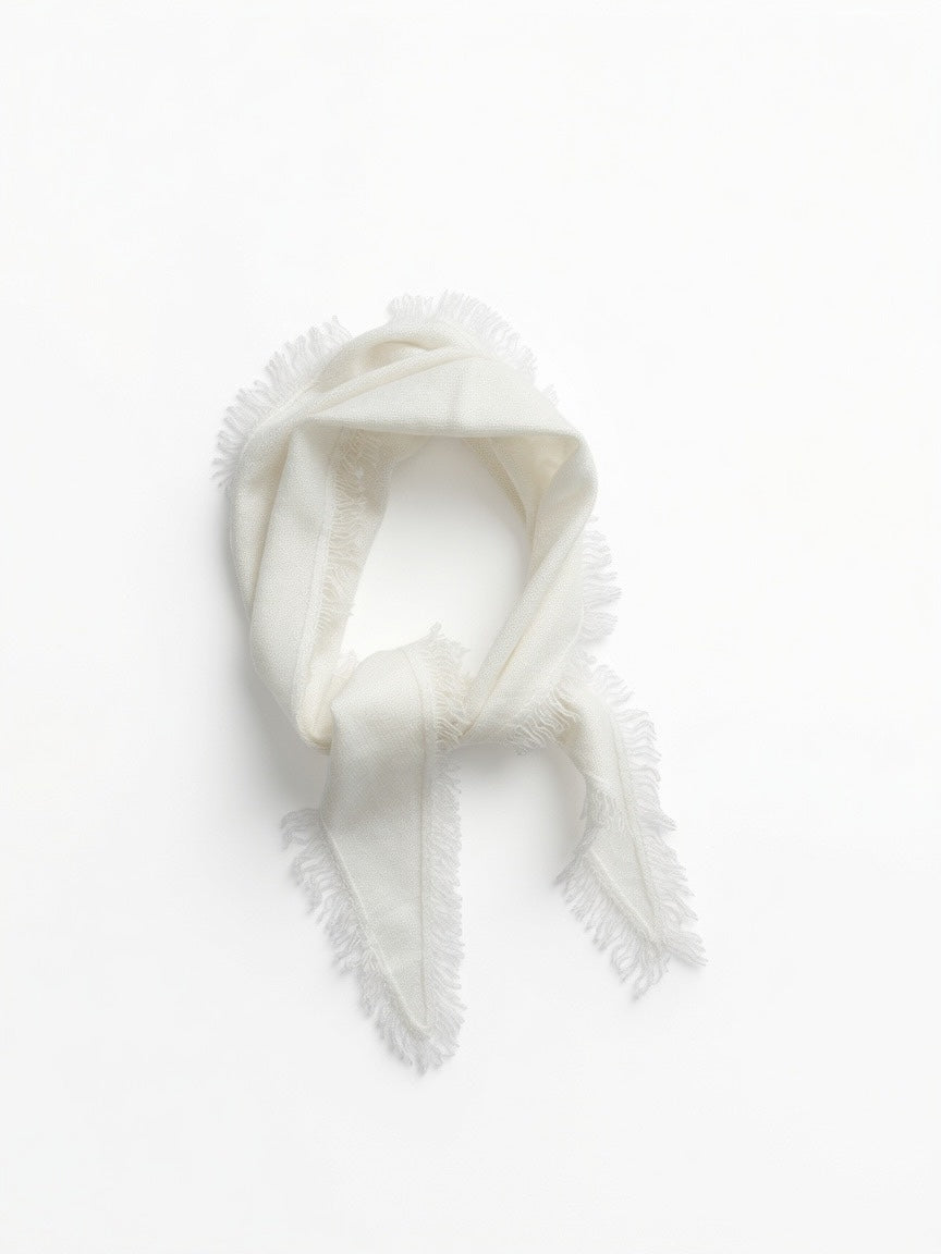 Frynsete cashmere skjerf